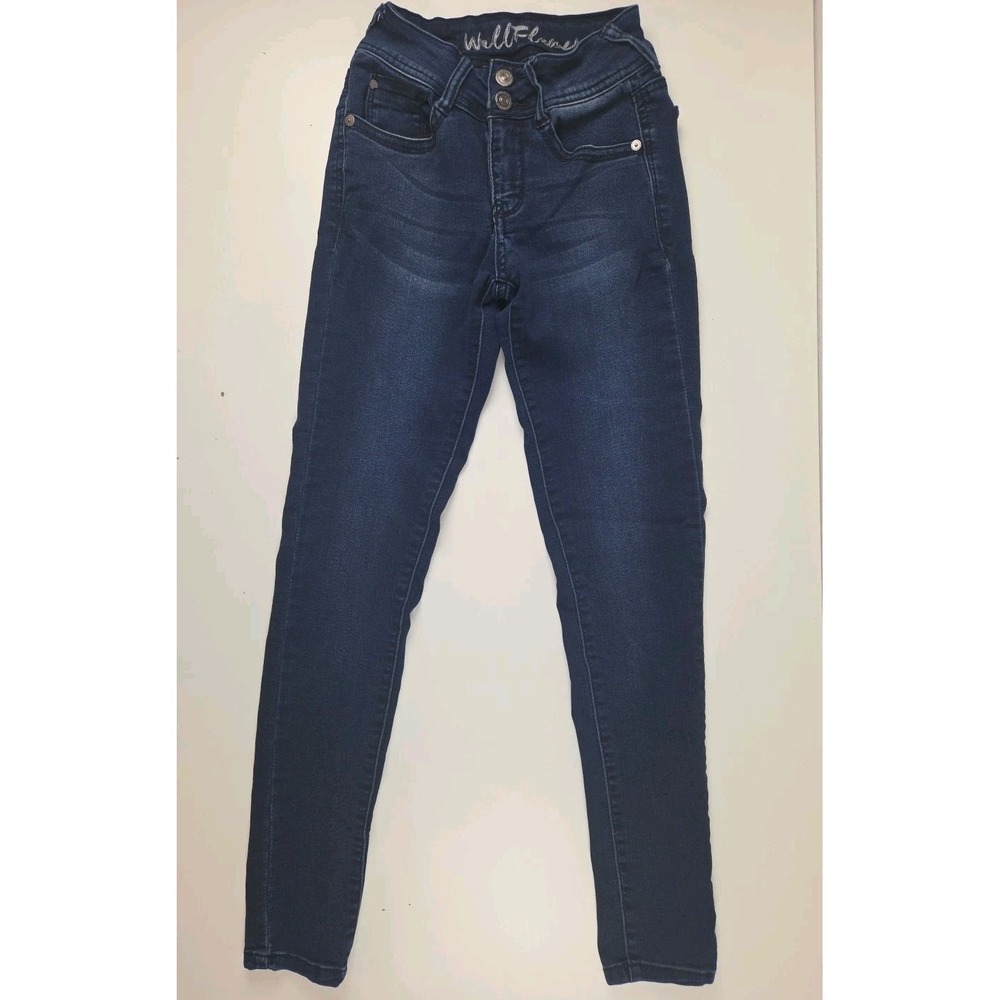 Wallflower Sz 0/28 Women's Junior Ultra Fit Skinny Jeans Blue Denim Stretch